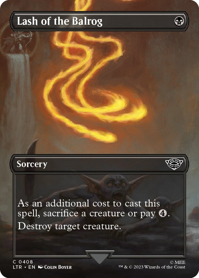 Image for Lash of the Balrog (Borderless) (408) [Universes Beyond: The Lord of the Rings: Tales of Middle-earth] - Magic: The Gathering