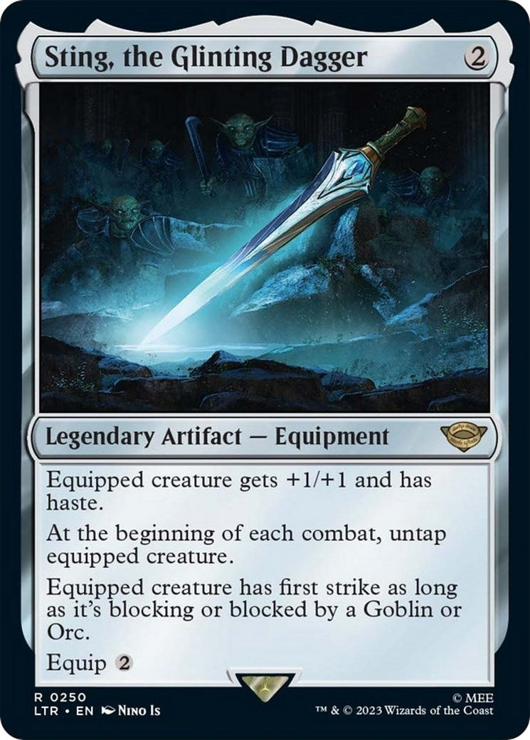 Image for Sting, the Glinting Dagger (250) [Universes Beyond: The Lord of the Rings: Tales of Middle-earth] - Magic: The Gathering