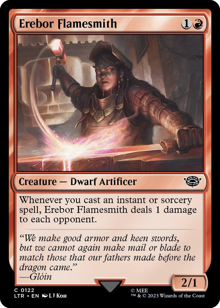 Image for Erebor Flamesmith (122) [Universes Beyond: The Lord of the Rings: Tales of Middle-earth] - Magic: The Gathering