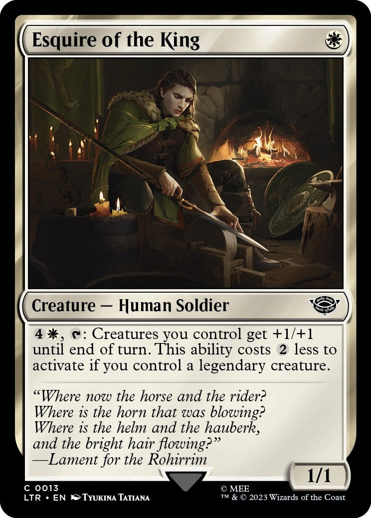 Image for Esquire of the King (13) [Universes Beyond: The Lord of the Rings: Tales of Middle-earth] - Magic: The Gathering