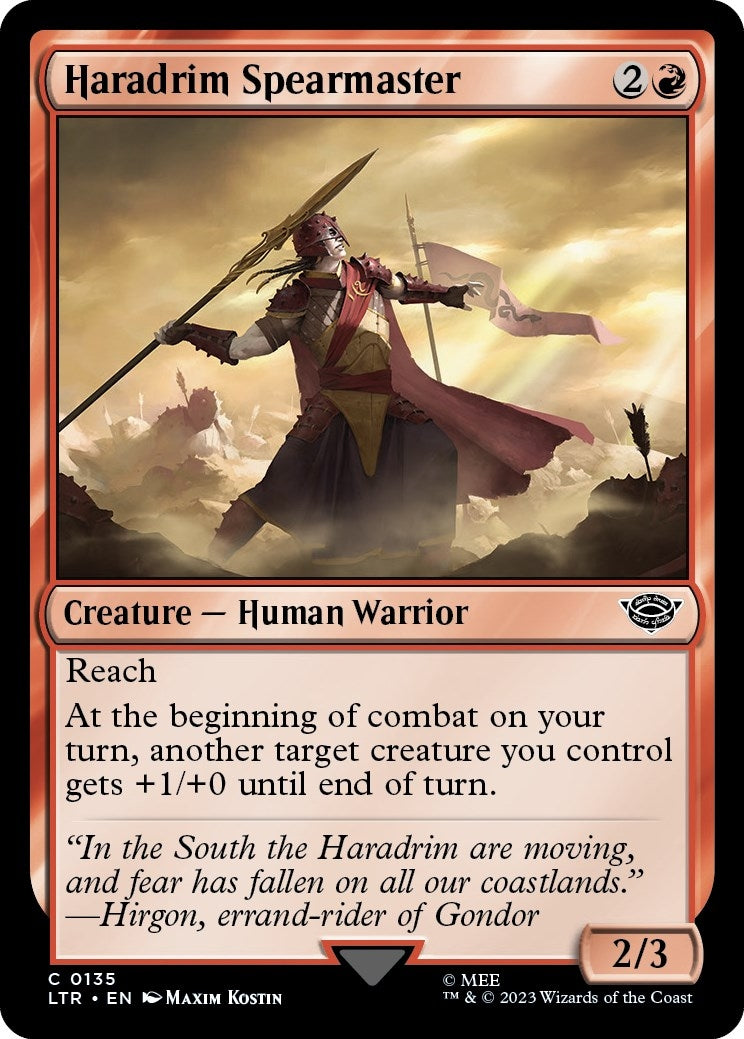Image for Haradrim Spearmaster (135) [Universes Beyond: The Lord of the Rings: Tales of Middle-earth] - Magic: The Gathering