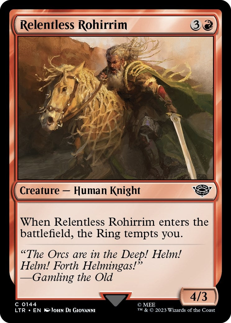 Image for Relentless Rohirrim (144) [Universes Beyond: The Lord of the Rings: Tales of Middle-earth] - Magic: The Gathering