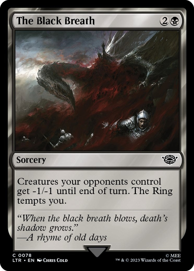 Image for The Black Breath (78) [Universes Beyond: The Lord of the Rings: Tales of Middle-earth] - Magic: The Gathering