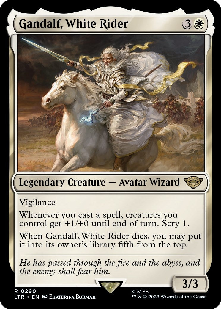 Image for Gandalf, White Rider (290) [Universes Beyond: The Lord of the Rings: Tales of Middle-earth] - Magic: The Gathering