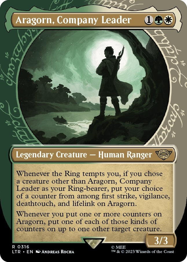Image for Aragorn, Company Leader (Showcase) (316) [Universes Beyond: The Lord of the Rings: Tales of Middle-earth] - Magic: The Gathering