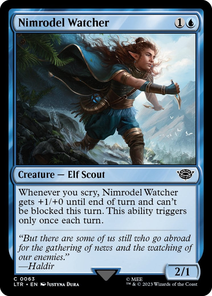 Image for Nimrodel Watcher (63) [Universes Beyond: The Lord of the Rings: Tales of Middle-earth] - Magic: The Gathering