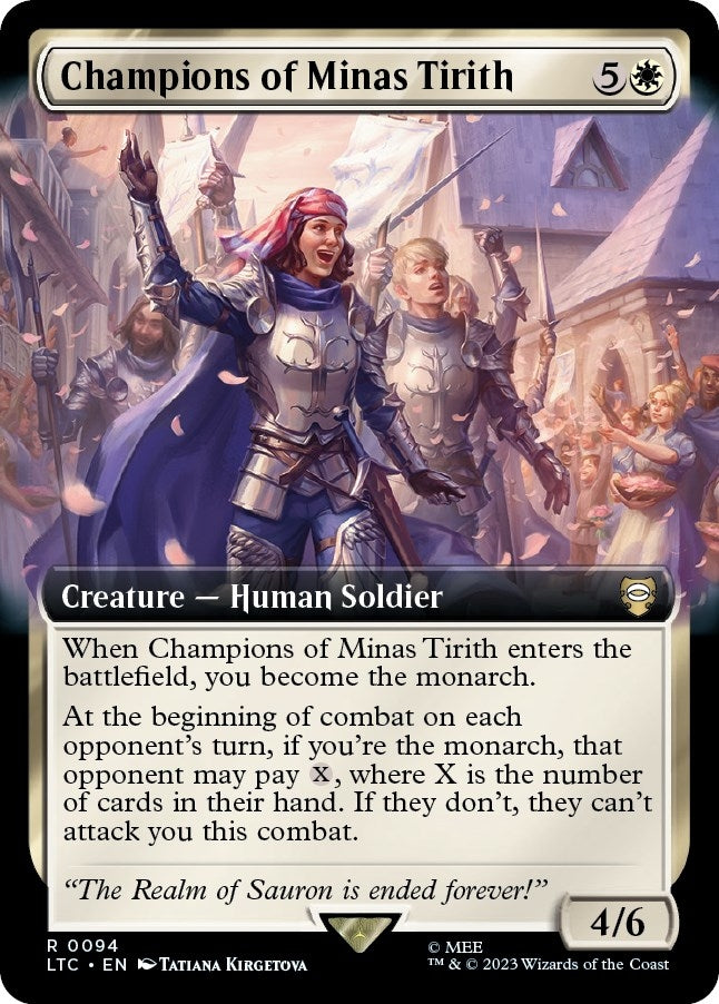Image for Champions of Minas Tirith (Extended Art) (94) [The Lord of the Rings: Tales of Middle-earth] - Magic: The Gathering