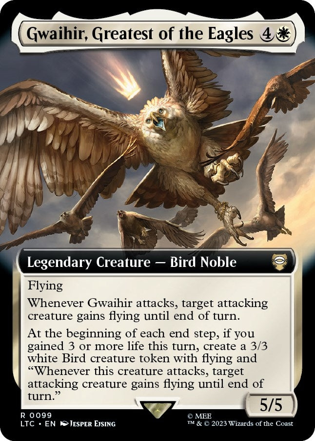 Image for Gwaihir, Greatest of the Eagles (Extended Art) (99) [The Lord of the Rings: Tales of Middle-earth] - Magic: The Gathering