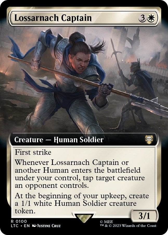 Image for Lossarnach Captain (Extended Art) (100) [The Lord of the Rings: Tales of Middle-earth] - Magic: The Gathering