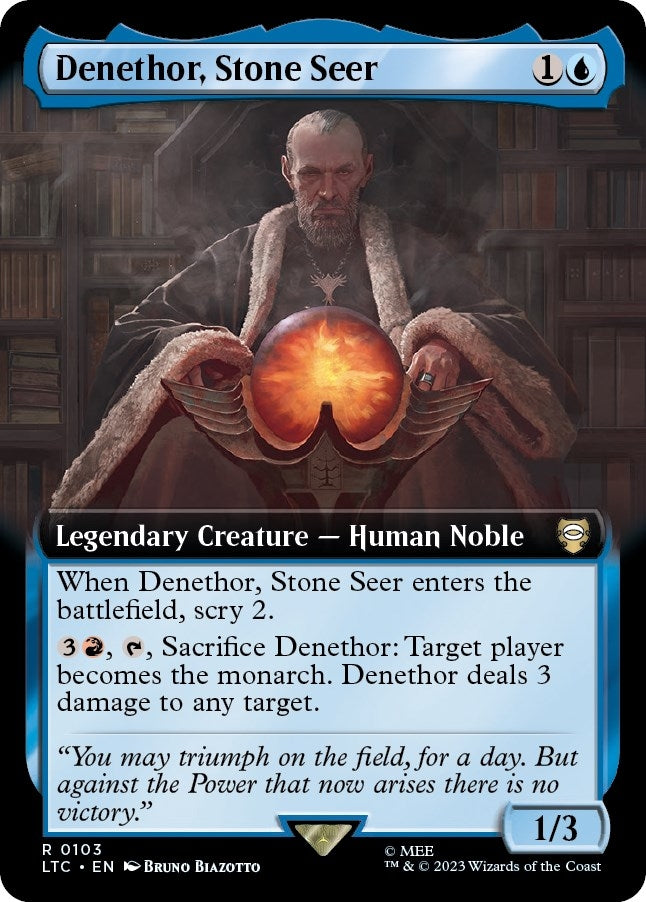 Image for Denethor, Stone Seer (Extended Art) (103) [The Lord of the Rings: Tales of Middle-earth] - Magic: The Gathering