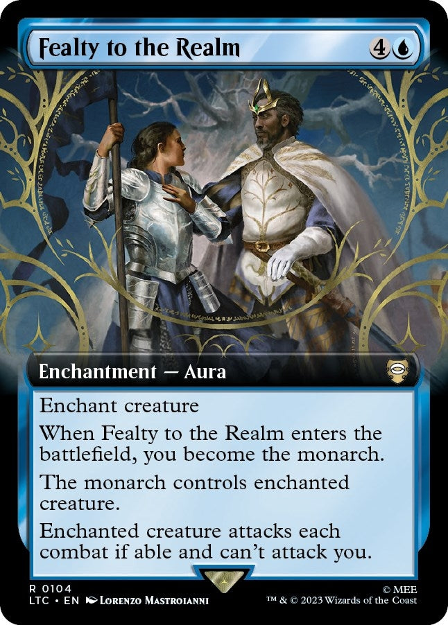 Image for Fealty to the Realm (Extended Art) (104) [The Lord of the Rings: Tales of Middle-earth] - Magic: The Gathering
