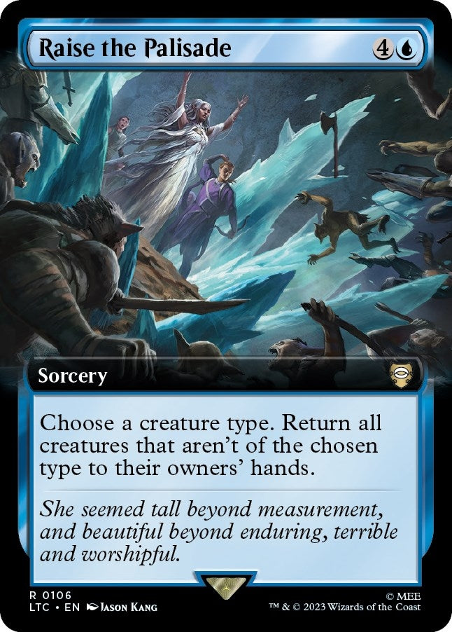 Image for Raise the Palisade (Extended Art) (106) [The Lord of the Rings: Tales of Middle-earth] - Magic: The Gathering