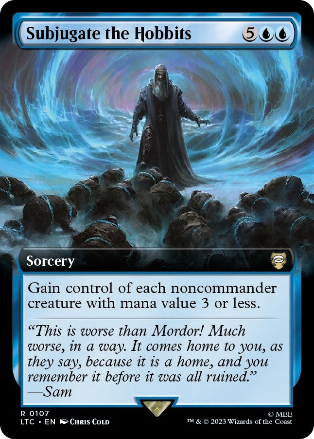 Image for Subjugate the Hobbits (Extended Art) (107) [The Lord of the Rings: Tales of Middle-earth] - Magic: The Gathering