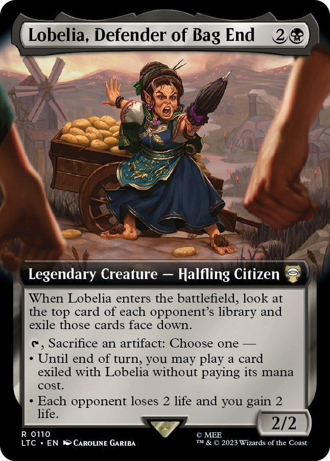 Image for Lobelia, Defender of Bag End (Extended Art) (110) [The Lord of the Rings: Tales of Middle-earth] - Magic: The Gathering