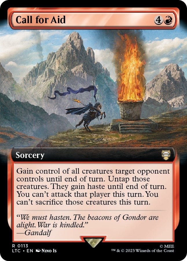 Image for Call for Aid (Extended Art) (113) [The Lord of the Rings: Tales of Middle-earth] - Magic: The Gathering