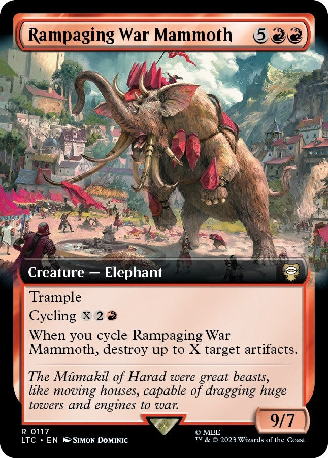 Image for Rampaging War Mammoth (Extended Art) (117) [The Lord of the Rings: Tales of Middle-earth] - Magic: The Gathering