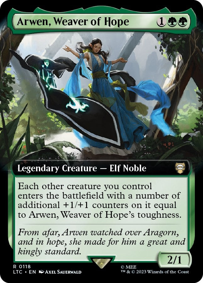 Image for Arwen, Weaver of Hope (Extended Art) (118) [The Lord of the Rings: Tales of Middle-earth] - Magic: The Gathering