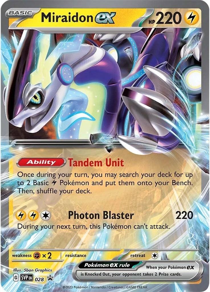 Image for Miraidon ex - 028 (028) [SV: Scarlet & Violet Promo Cards] - Pokemon