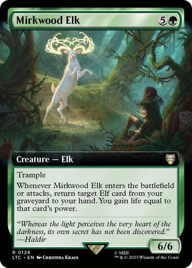 Image for Mirkwood Elk (Extended Art) (124) [The Lord of the Rings: Tales of Middle-earth] - Magic: The Gathering