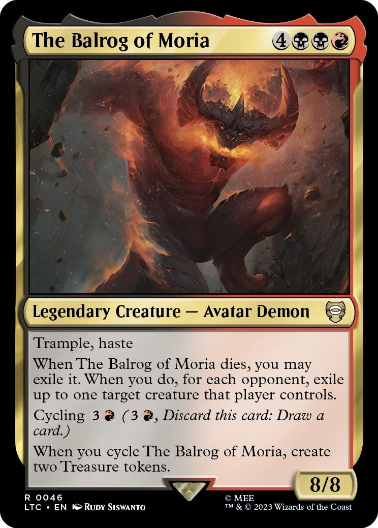 Image for The Balrog of Moria (46) [The Lord of the Rings: Tales of Middle-earth] - Magic: The Gathering