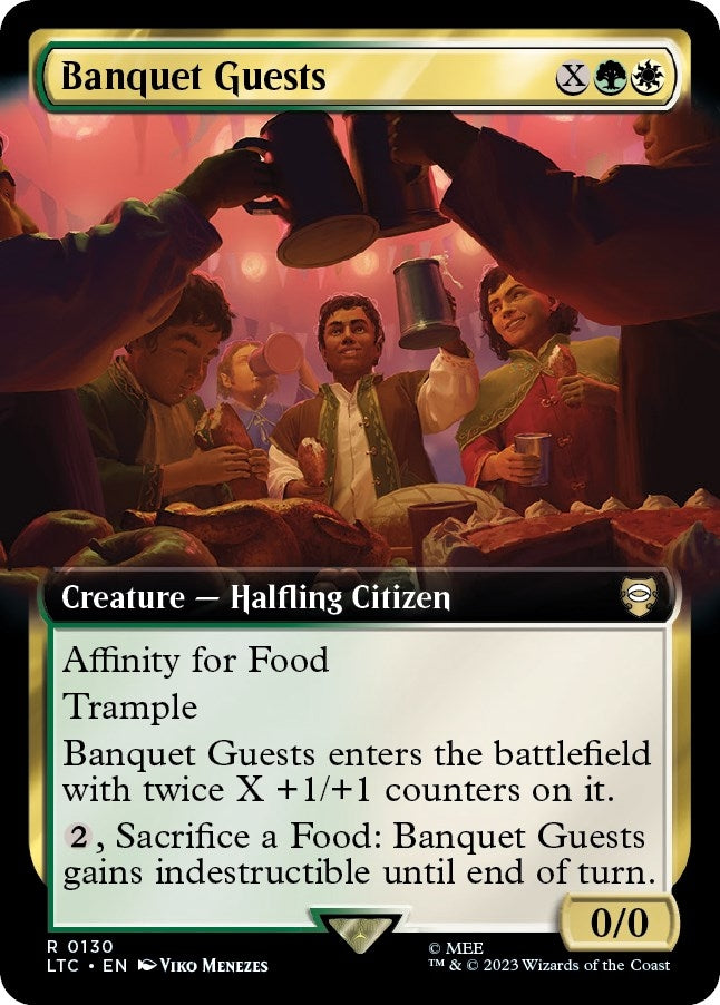 Image for Banquet Guests (Extended Art) (130) [The Lord of the Rings: Tales of Middle-earth] - Magic: The Gathering