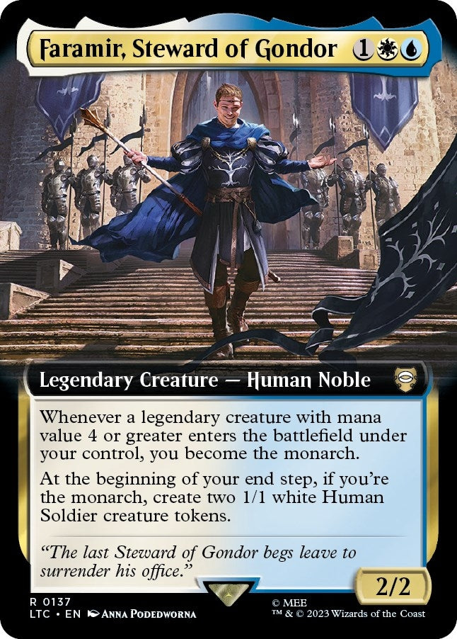 Image for Faramir, Steward of Gondor (Extended Art) (137) [The Lord of the Rings: Tales of Middle-earth] - Magic: The Gathering