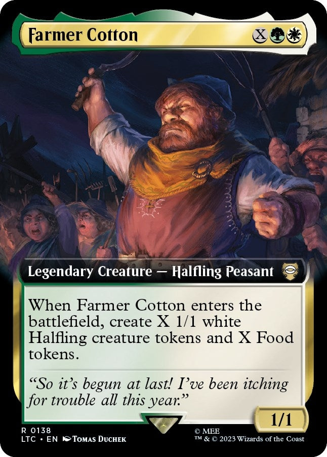 Image for Farmer Cotton (Extended Art) (138) [The Lord of the Rings: Tales of Middle-earth] - Magic: The Gathering