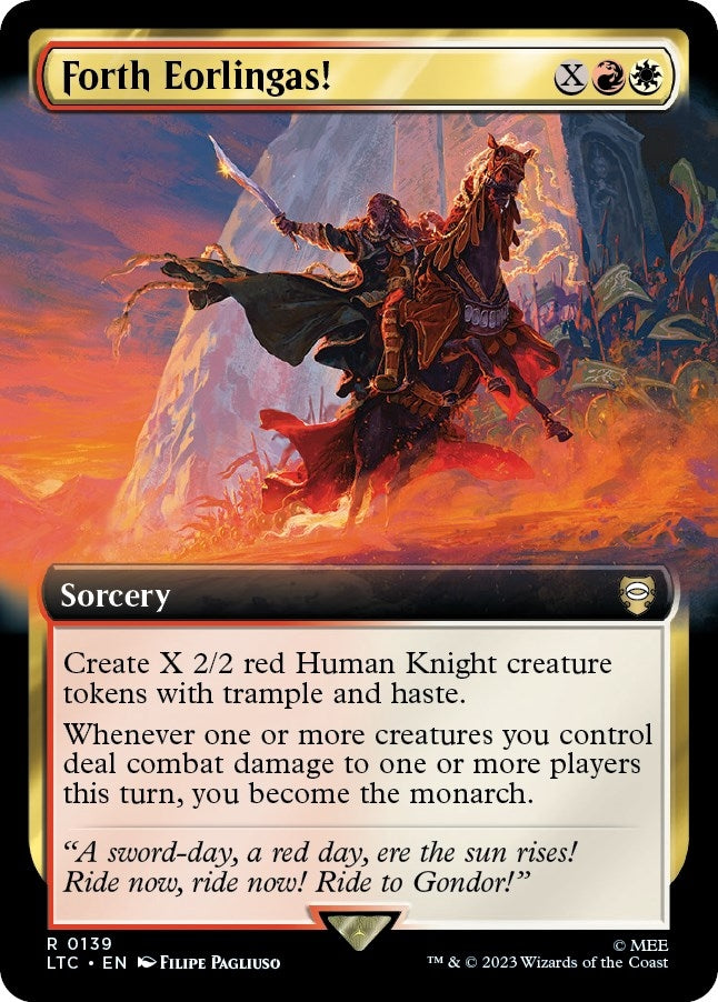 Image for Forth Eorlingas! (Extended Art) (139) [The Lord of the Rings: Tales of Middle-earth] - Magic: The Gathering