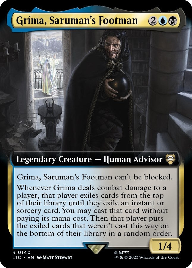 Image for Grima, Saruman's Footman (Extended Art) (140) [The Lord of the Rings: Tales of Middle-earth] - Magic: The Gathering