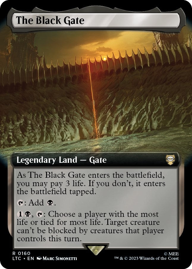Image for The Black Gate (Extended Art) (160) [The Lord of the Rings: Tales of Middle-earth] - Magic: The Gathering