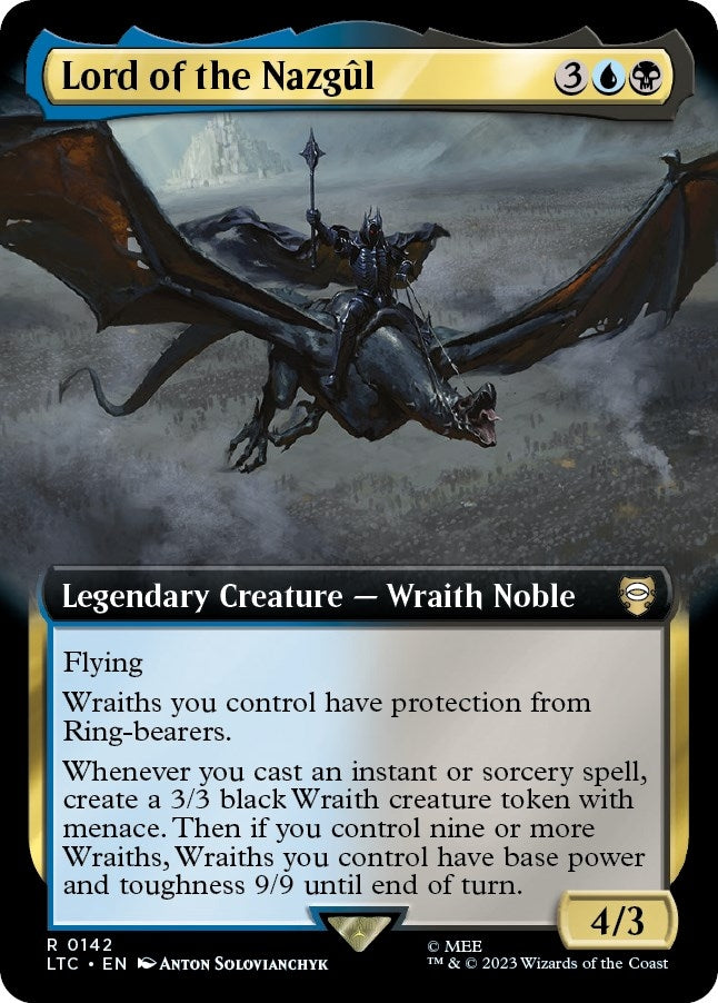 Image for Lord of the Nazgul (Extended Art) (142) [The Lord of the Rings: Tales of Middle-earth] - Magic: The Gathering