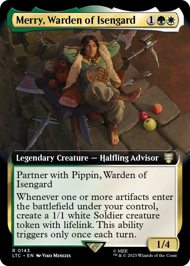 Image for Merry, Warden of Isengard (Extended Art) (143) [The Lord of the Rings: Tales of Middle-earth] - Magic: The Gathering