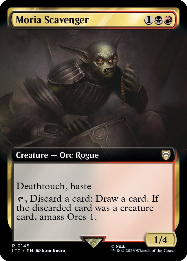 Image for Moria Scavenger (Extended Art) (145) [The Lord of the Rings: Tales of Middle-earth] - Magic: The Gathering