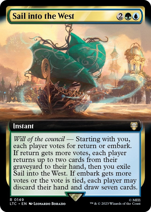Image for Sail into the West (Extended Art) (149) [The Lord of the Rings: Tales of Middle-earth] - Magic: The Gathering