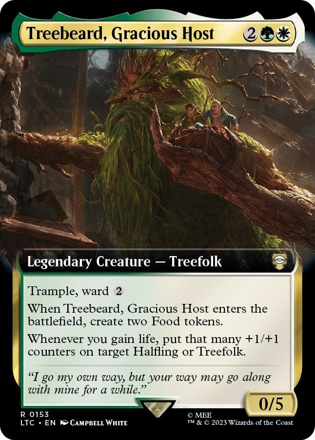 Image for Treebeard, Gracious Host (Extended Art) (153) [The Lord of the Rings: Tales of Middle-earth] - Magic: The Gathering