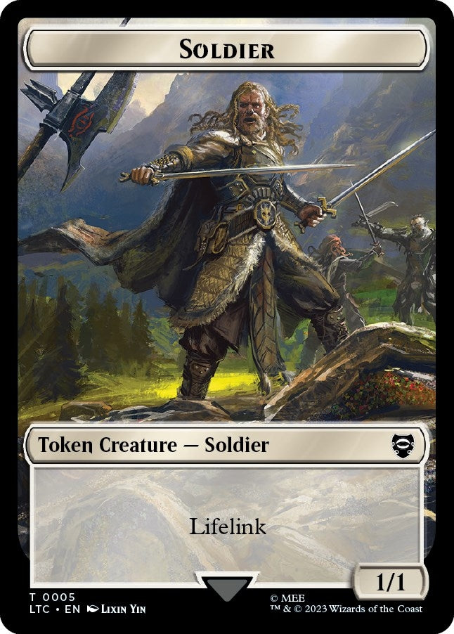 Image for Soldier // Food (0010) Double-Sided Token (5 // 10) [The Lord of the Rings: Tales of Middle-earth] - Magic: The Gathering