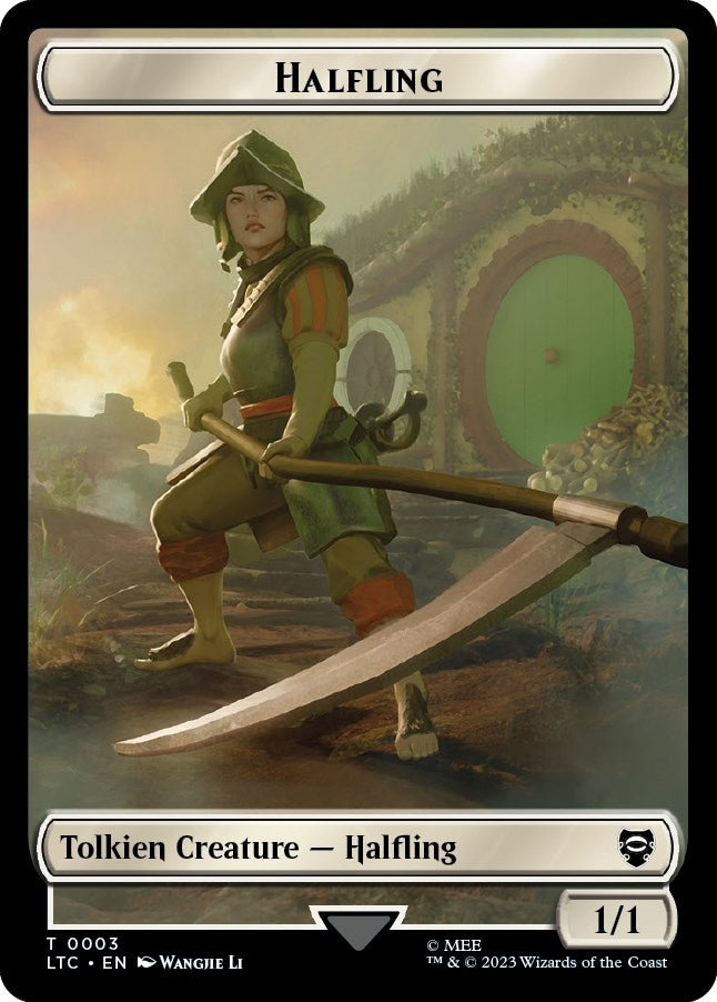 Image for Halfling // Treasure Double-Sided Token (3 // 12) [The Lord of the Rings: Tales of Middle-earth] - Magic: The Gathering