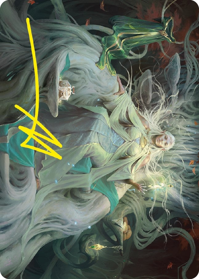 Image for Galadriel, Gift-Giver Art Card (Gold-Stamped Signature) (35) [Universes Beyond: The Lord of the Rings: Tales of Middle-earth] - Magic: The Gathering