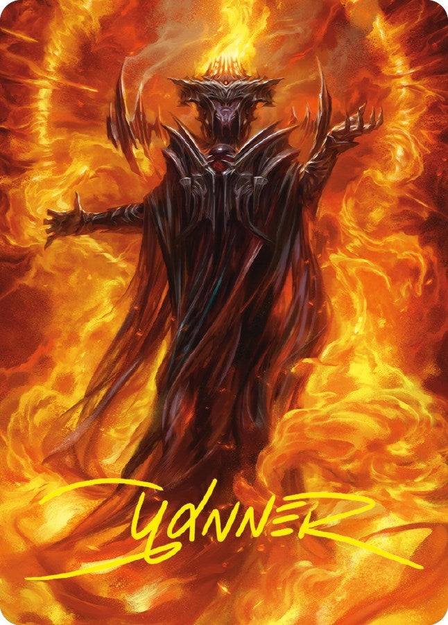 Image for Sauron, the Dark Lord Art Card (Gold-Stamped Signature) (21) [Universes Beyond: The Lord of the Rings: Tales of Middle-earth] - Magic: The Gathering