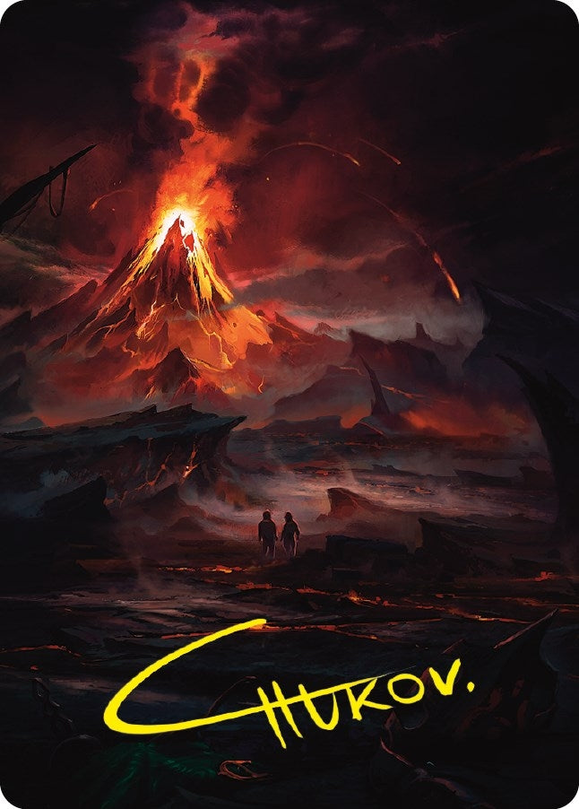 Image for Valley of Gorgoroth Art Card (Gold-Stamped Signature) (80) [Universes Beyond: The Lord of the Rings: Tales of Middle-earth] - Magic: The Gathering