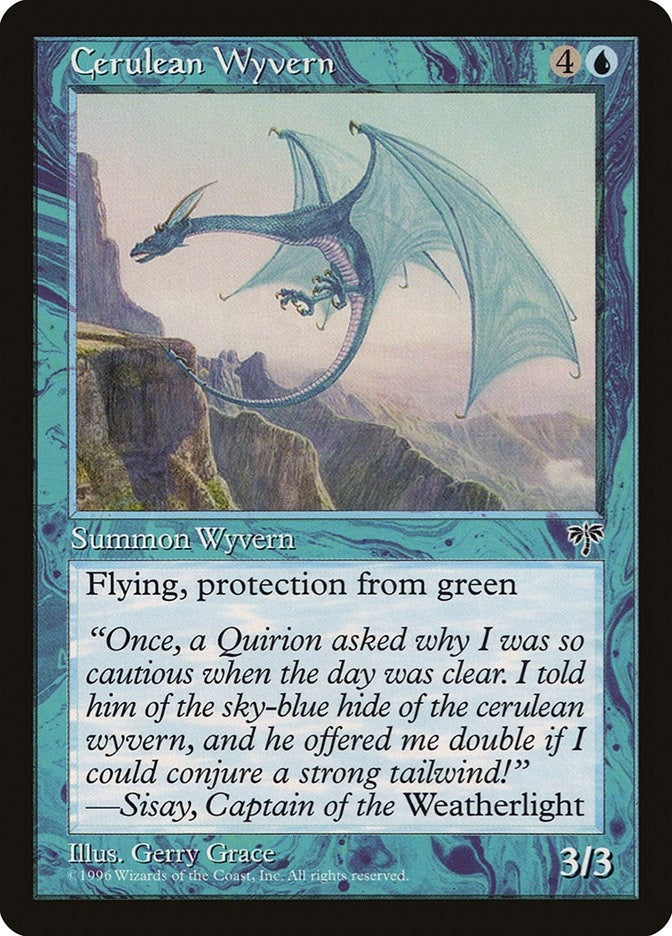 Image for Cerulean Wyvern [Mirage] - Magic: The Gathering