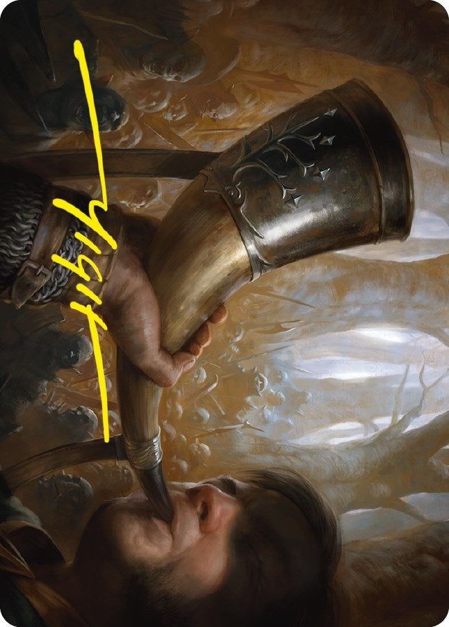 Image for Horn of Gondor Art Card (Gold-Stamped Signature) (29) [Universes Beyond: The Lord of the Rings: Tales of Middle-earth] - Magic: The Gathering