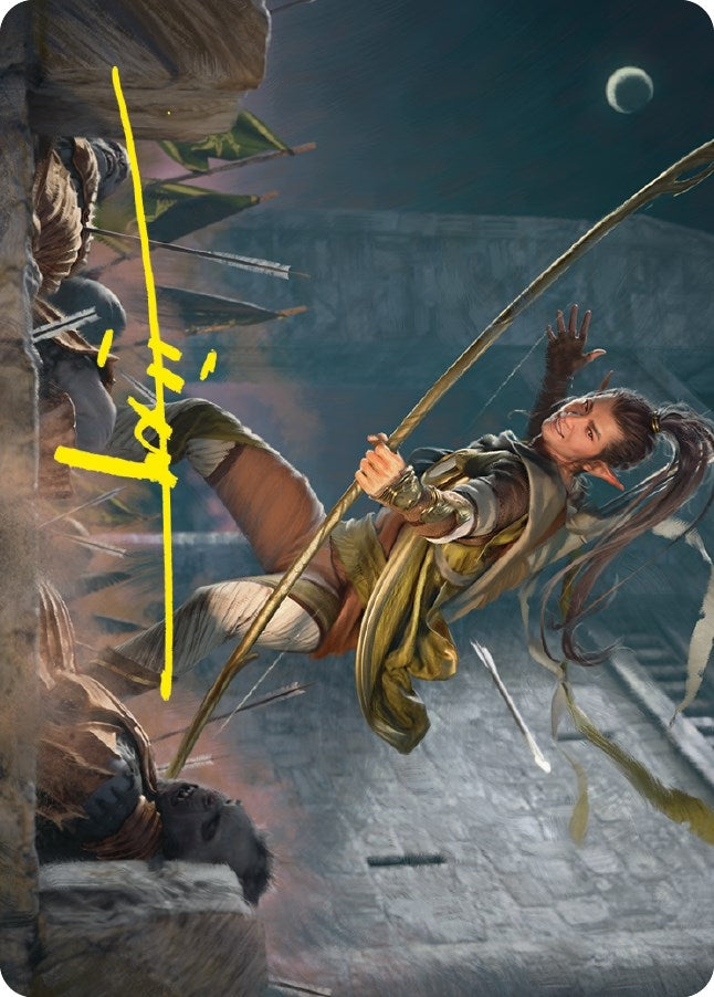 Image for Legolas, Counter of Kills Art Card (Gold-Stamped Signature) (17) [Universes Beyond: The Lord of the Rings: Tales of Middle-earth] - Magic: The Gathering