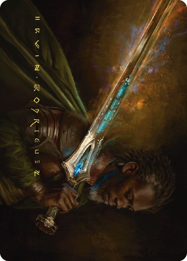 Image for Anduril, Flame of the West Art Card (Gold-Stamped Signature) (28) [Universes Beyond: The Lord of the Rings: Tales of Middle-earth] - Magic: The Gathering