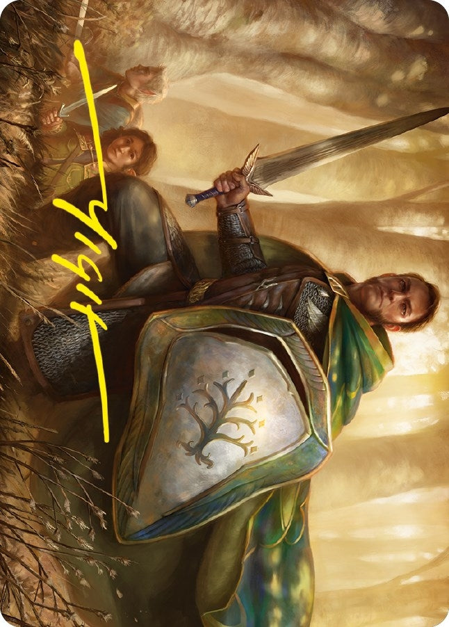 Image for Boromir, Warden of the Tower Art Card (Gold-Stamped Signature) (1) [Universes Beyond: The Lord of the Rings: Tales of Middle-earth] - Magic: The Gathering