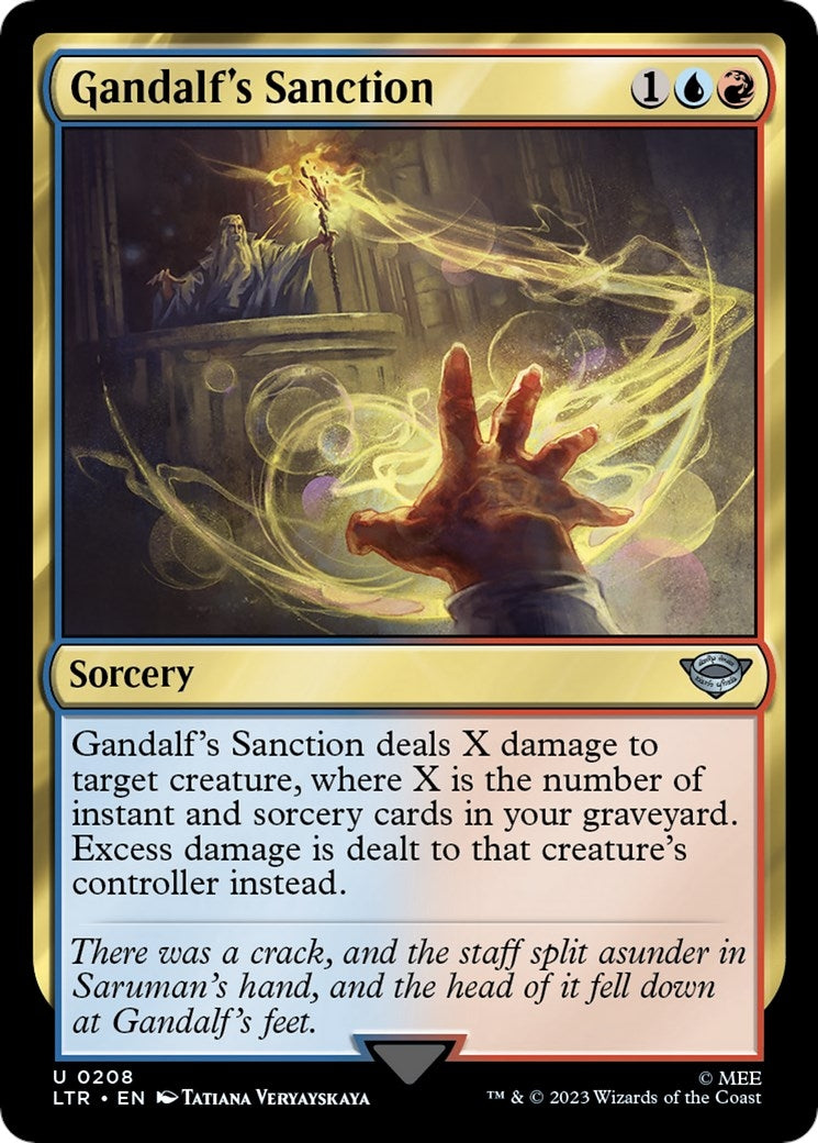 Image for Gandalf's Sanction (208) [Universes Beyond: The Lord of the Rings: Tales of Middle-earth] - Magic: The Gathering