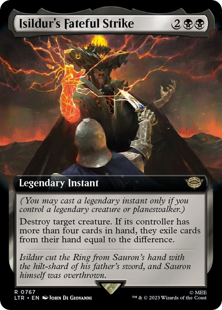 Image for Isildur's Fateful Strike (Extended Art) (Surge Foil) (767) [Universes Beyond: The Lord of the Rings: Tales of Middle-earth] - Magic: The Gathering