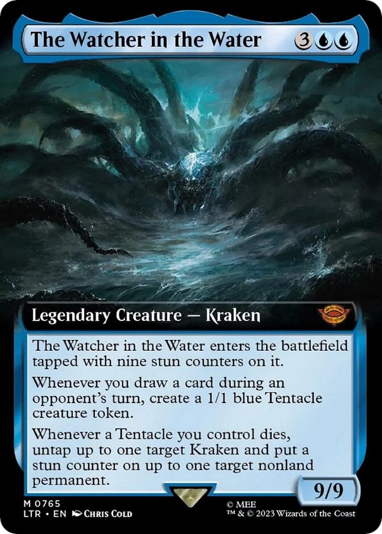 Image for The Watcher in the Water (Extended Art) (Surge Foil) (765) [Universes Beyond: The Lord of the Rings: Tales of Middle-earth] - Magic: The Gathering
