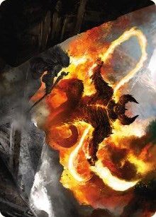 Image for The Balrog, Flame of Udun Art Card (36) [Universes Beyond: The Lord of the Rings: Tales of Middle-earth] - Magic: The Gathering