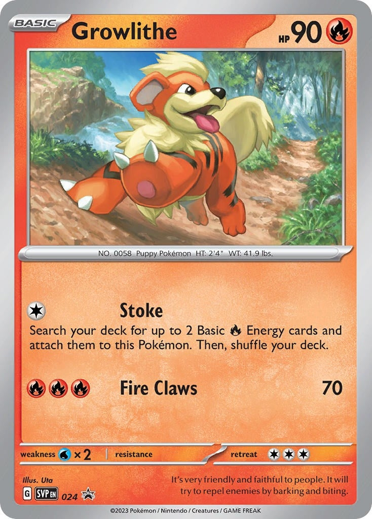 Image for Growlithe - 024 (024) [SV: Scarlet & Violet Promo Cards] - Pokemon